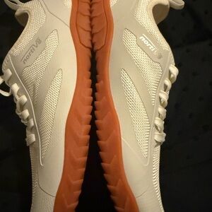 Men's White and Orange Athletic Shoes